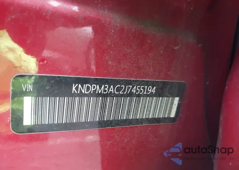 2018 Kia Sportage Lx z USA, uszkodzony, nr VIN KNDPM3AC2J7455194